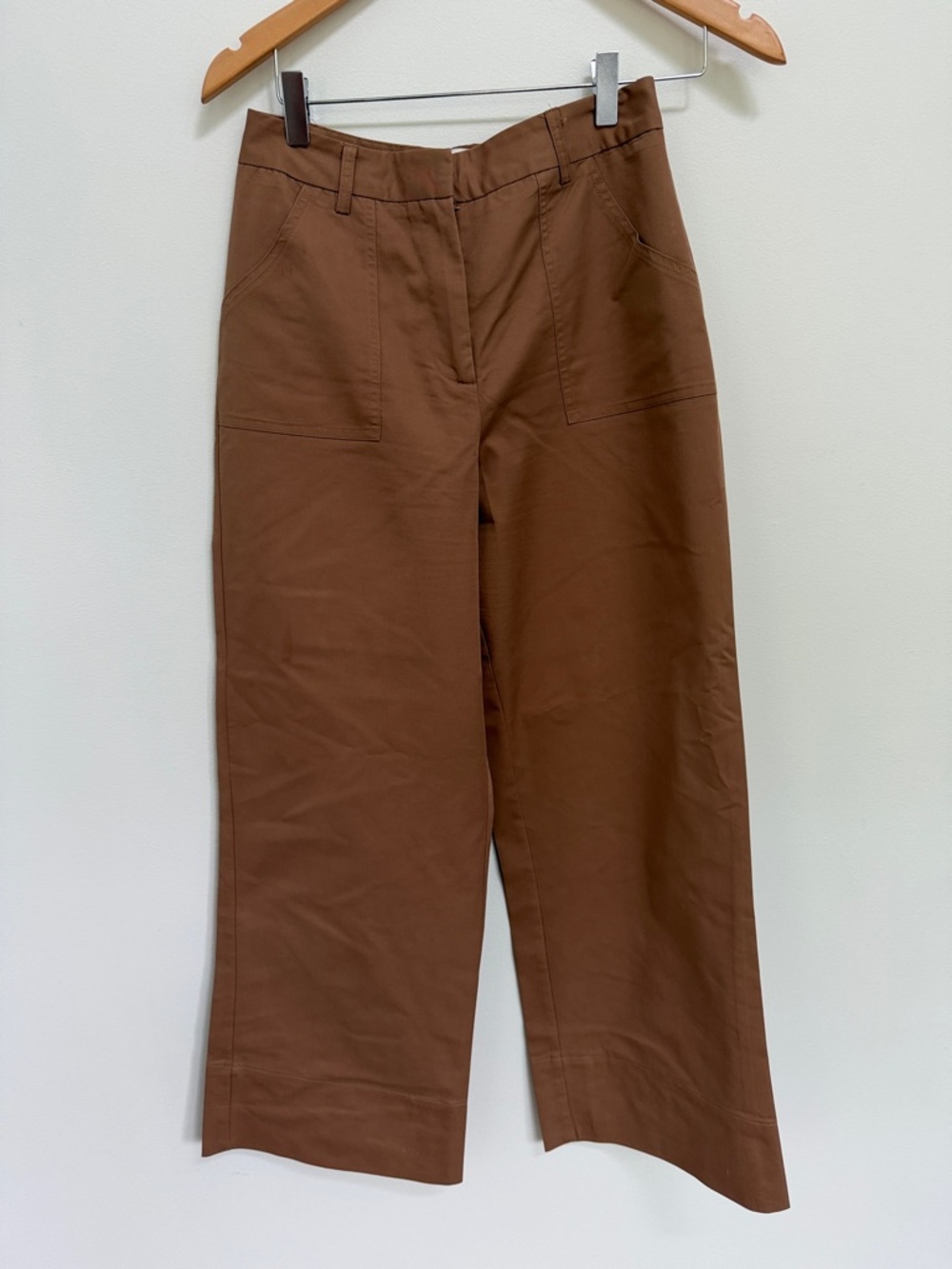 DISSH Chestnut Wide-Leg Utility Trousers
